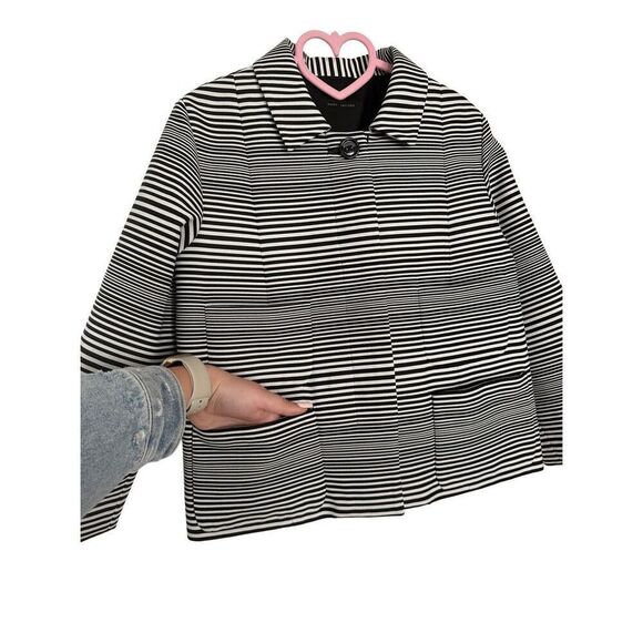 Marc Jacobs Black White Elegant Cocktail Formal Striped Blazer Made in Italy 10 - Picture 4 of 11